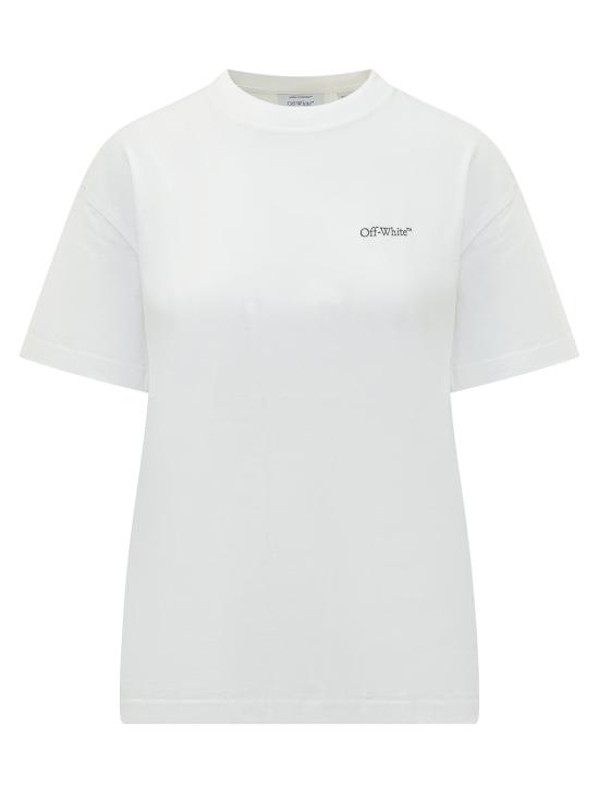 26SS 오프화이트 반팔 티셔츠 2AA089S26JER002 0149 WHITE NIGHT SKY