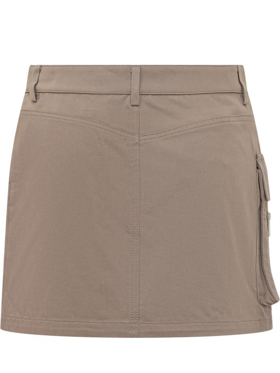 26SS 오프화이트 미디 스커트 2CU01MS26FAB001 6E27 FUNGI HAUTE RED - OFF WHITE