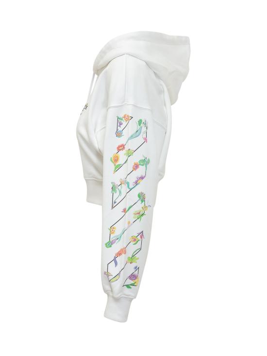 26SS 오프화이트 긴팔 티셔츠 2BB056S26FLE001 0110 WHITE BLACK - OFF WHITE