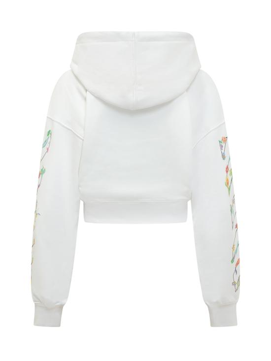 26SS 오프화이트 긴팔 티셔츠 2BB056S26FLE001 0110 WHITE BLACK - OFF WHITE