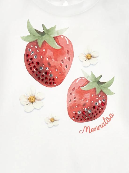 26SS [키즈] 모나리자 티셔츠 39G6137002 0099 White - MONNALISA