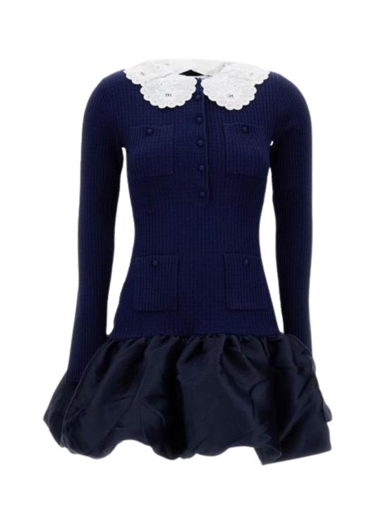 26SS 셀프 포트레이트 숏 원피스 RS26106SB NAVY BLU