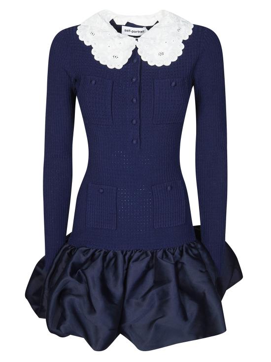 26SS 셀프 포트레이트 숏 원피스 RS26106SB NAVY BLU