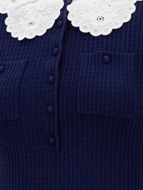 26SS 셀프 포트레이트 숏 원피스 RS26106SB NAVY BLU - SELF PORTRAIT