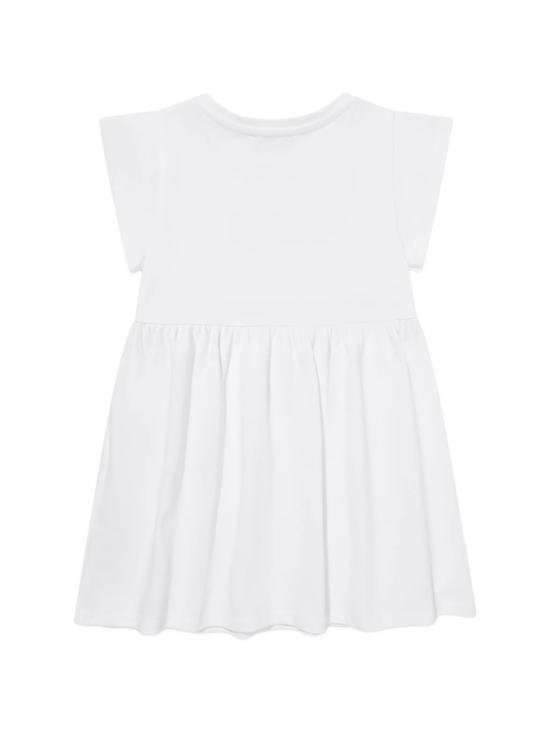 26SS [키즈] 모스키노 원피스 HDV0HQLFA06 10101 White - MOSCHINO