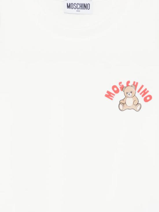 26SS [키즈] 모스키노 티셔츠 HWM058LAA01 10063 White - MOSCHINO