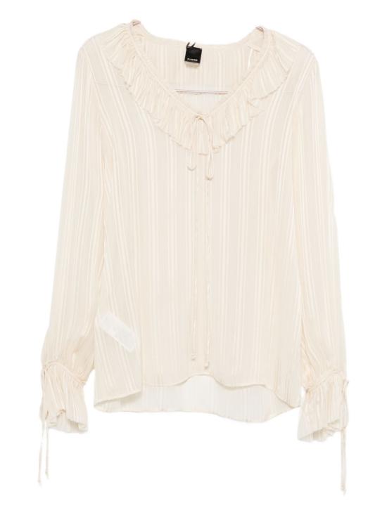 26SS 핑코 블라우스 106276 A373C00 Bianco cigno