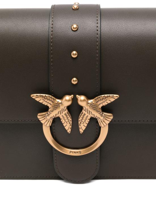 26SS 핑코 크로스백 105857 A0F1K35Q Verde oro - PINKO