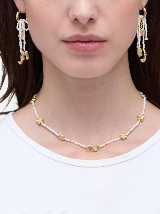 26SS 마크제이콥스 목걸이/팬던트 2S6JNC001J47 109 Gold cream - MARC JACOBS