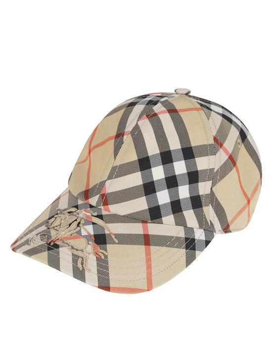 26SS 버버리 자수 캔버스 베이스볼 캡 8100741 Neutrals