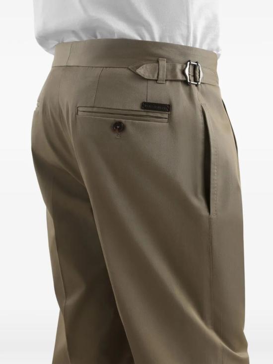 26SS 돌체앤가바나 스트레이트 팬츠 GP1A2T FUFJR M0724 KAKI SCURO - DOLCE & GABBANA