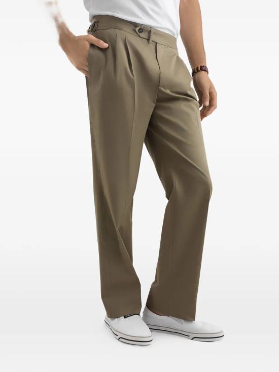 26SS 돌체앤가바나 스트레이트 팬츠 GP1A2T FUFJR M0724 KAKI SCURO - DOLCE & GABBANA