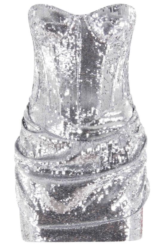 25FW 더 뉴 어라이벌스 바이 일카이즈 오젤 숏 원피스 NA00103110839 097 Silver