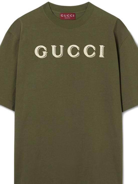 26SS 구찌 반팔 티셔츠 798115 XJHN33254 Forest green - GUCCI