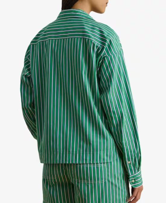 26SS 폴로 랄프로렌 블라우스 STACHEE LONG SLEEVE GREEN WHIT Green - POLO RALPH LAUREN