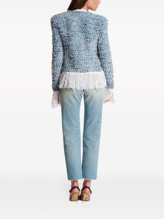  발망 자켓 CF1SK056KF88 SLJ Blue - BALMAIN