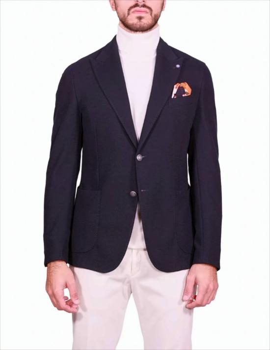 25FW 바르나바 수트 자켓 GKS 101 BLU Blue