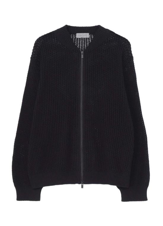  요지 야마모토 자켓 지퍼 블루종 재킷 블랙