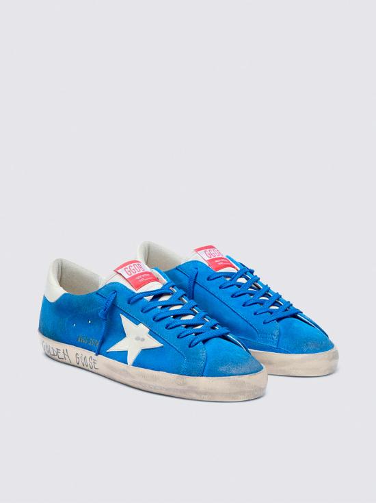 26SS 골든구스 슈퍼스타 스니커즈 GMF00101F008116 50749 DARK BLUE BEIGE WHITE - GOLDEN GOOSE