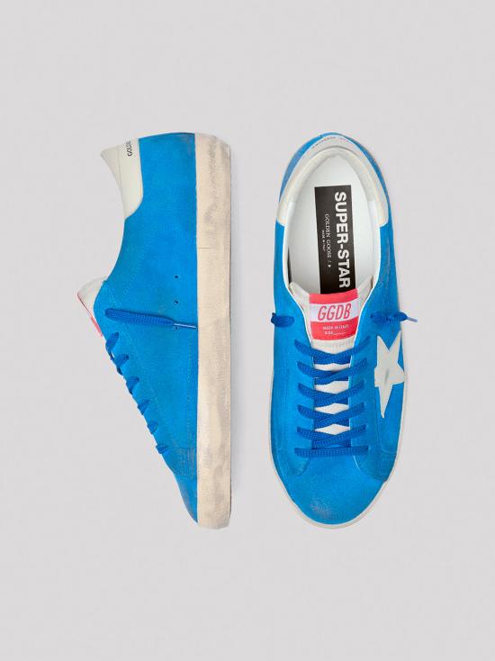 26SS 골든구스 슈퍼스타 스니커즈 GMF00101F008116 50749 DARK BLUE BEIGE WHITE - GOLDEN GOOSE