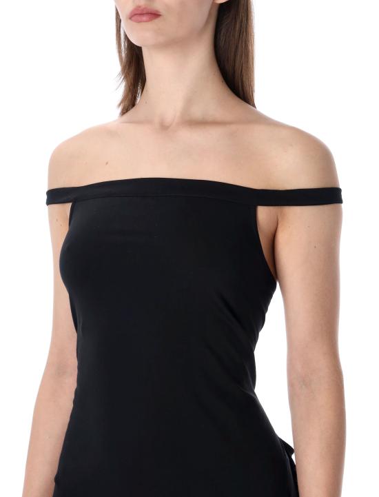 26SS 릭 오웬스 미디 원피스 RP01F6502JA 09 Nero - RICK OWENS