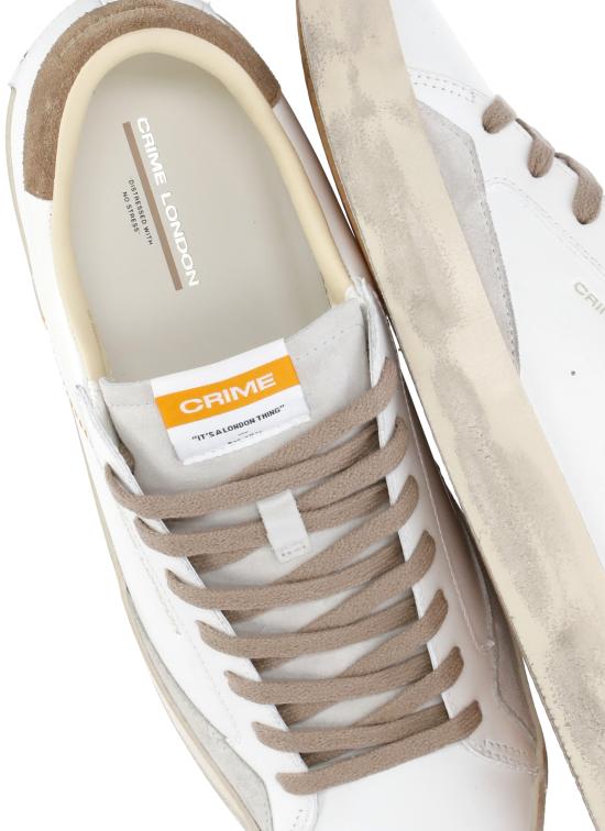 26SS 크라임런던 스니커즈 19002PP8 10 DISTRESSED Ivory - CRIME LONDON