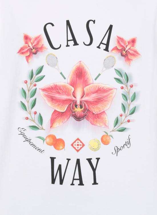 26SS 카사블랑카 반팔 티셔츠 MSP26JTS00115 BRIGHT WHITE JERSEY White - CASABLANCA