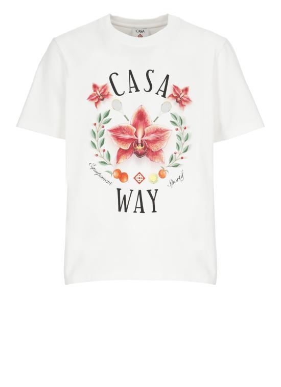 26SS 카사블랑카 반팔 티셔츠 MSP26JTS00115 BRIGHT WHITE JERSEY White