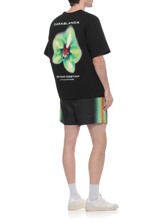 26SS 카사블랑카 반팔 티셔츠 MSP26JTS04406 BLACK JERSEY Black - CASABLANCA