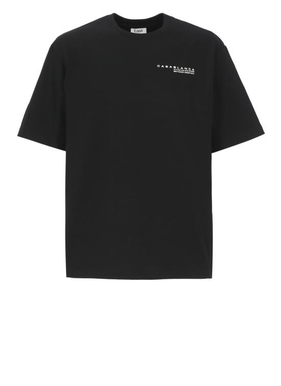 26SS 카사블랑카 반팔 티셔츠 MSP26JTS04406 BLACK JERSEY Black