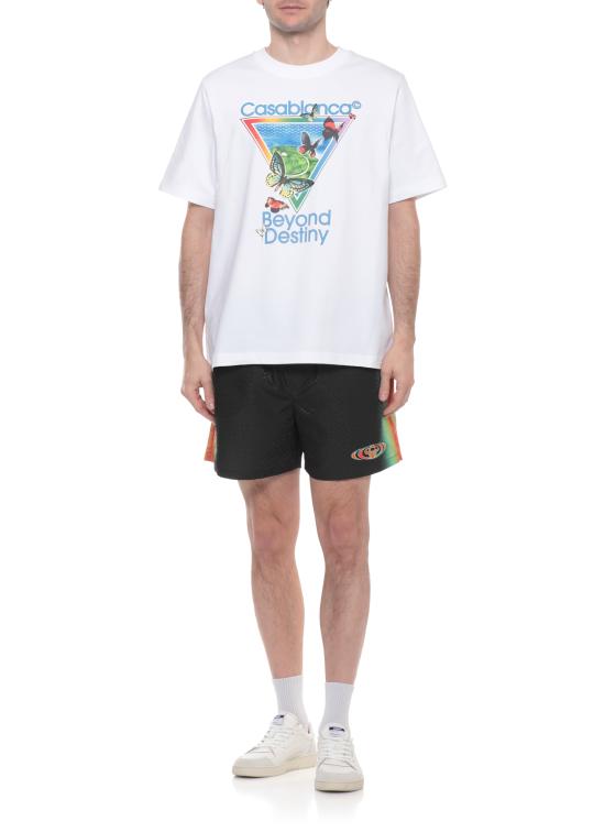 26SS 카사블랑카 반팔 티셔츠 MSP26JTS00116 BRIGHT WHITE JERSEY White - CASABLANCA