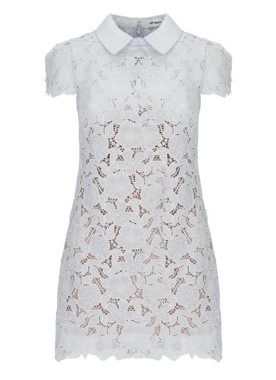 26SS 셀프 포트레이트 미디 원피스 RS26171SBL BLUE GUIPURE LACEBLUE Light Blue