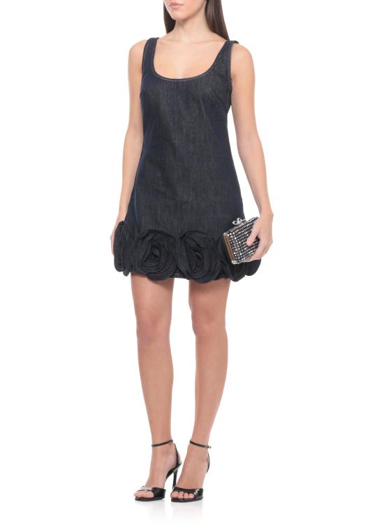 26SS 셀프 포트레이트 미디 원피스 RS26821SBL INDIGO DENIM 3DBLUE Blue - SELF PORTRAIT