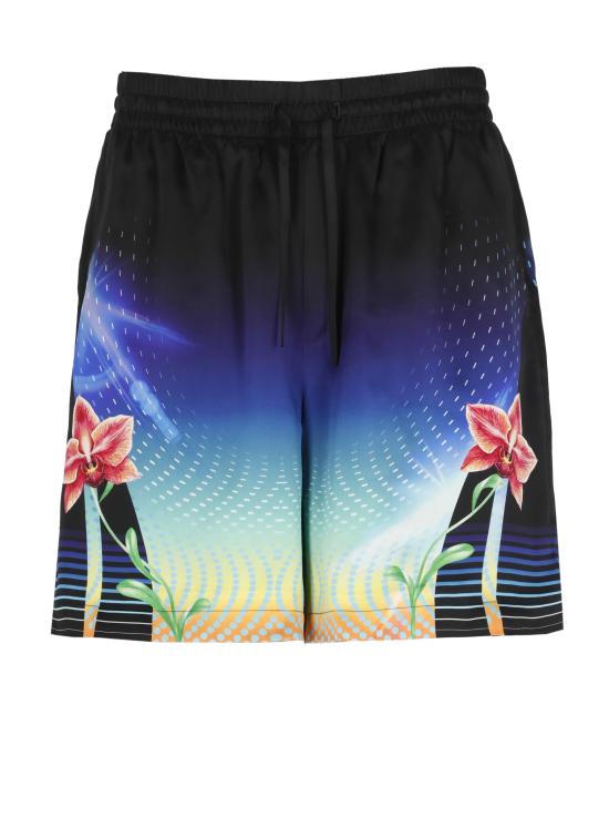 26SS 카사블랑카 숏팬츠 MSP26TR39906 SILK SATIN Black