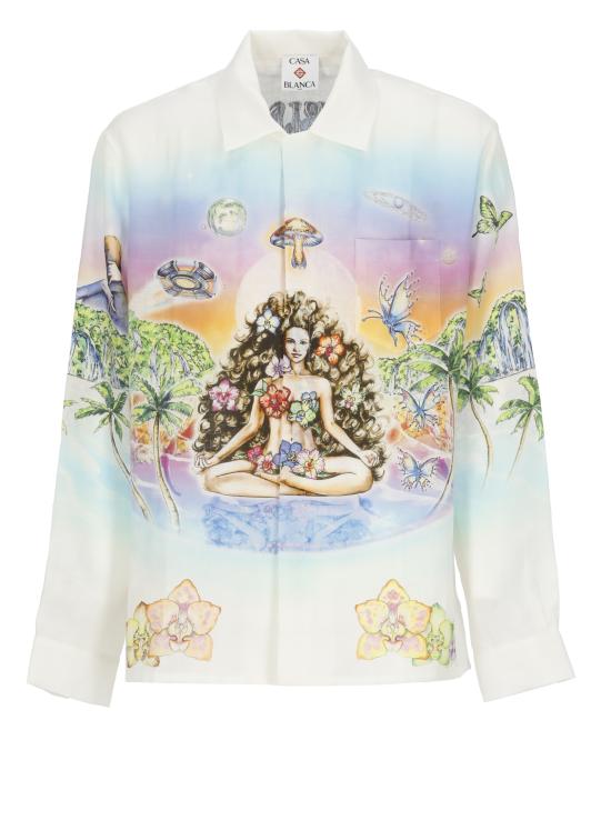 26SS 카사블랑카 셔츠 MSS26SH00605 INNERSENSE INNOCENCE CUBAN Ivory