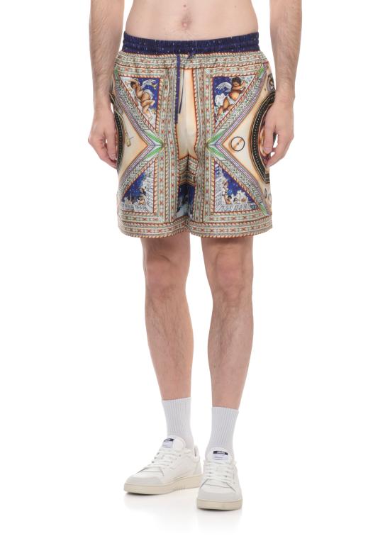 26SS 카사블랑카 숏팬츠 MSS26TR39908 PLAFOND ORNE DE MUSIQUE MultiColour - CASABLANCA