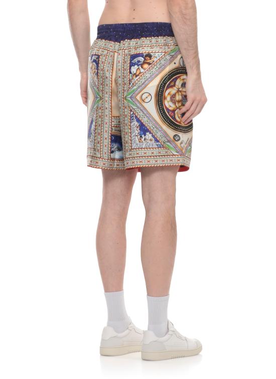 26SS 카사블랑카 숏팬츠 MSS26TR39908 PLAFOND ORNE DE MUSIQUE MultiColour - CASABLANCA