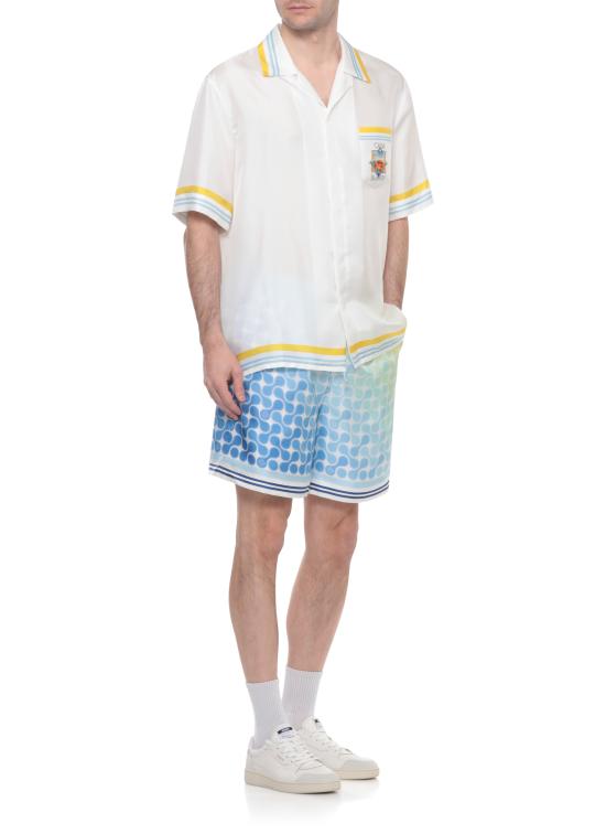 26SS 카사블랑카 반팔 셔츠 MSS26SH00304 TENNIS LANDSCAPE CUBAN White - CASABLANCA