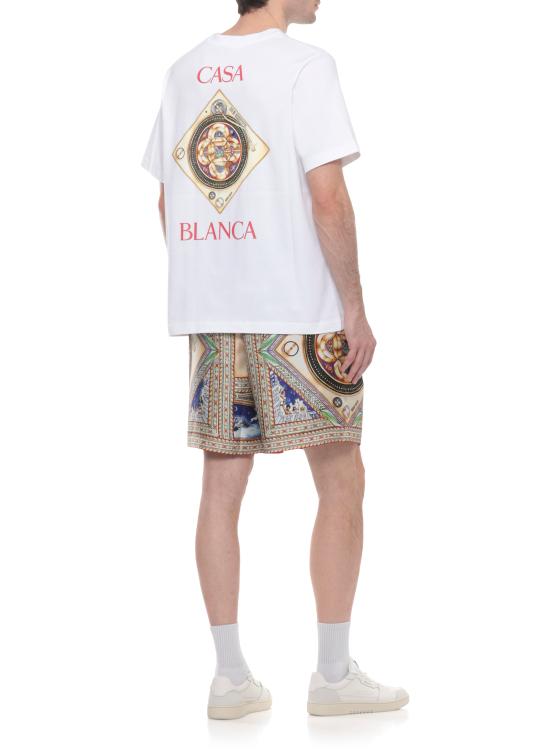 26SS 카사블랑카 반팔 티셔츠 MSS26JTS00102 PLAFOND ORNE DE MUSIQUE White - CASABLANCA