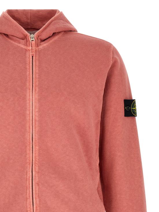 26SS 스톤 아일랜드 말파일 플리스 올드 이펙트 레귤러핏 집업 후드 스웨트셔츠 L1S156100032S0060V018G - STONE ISLAND