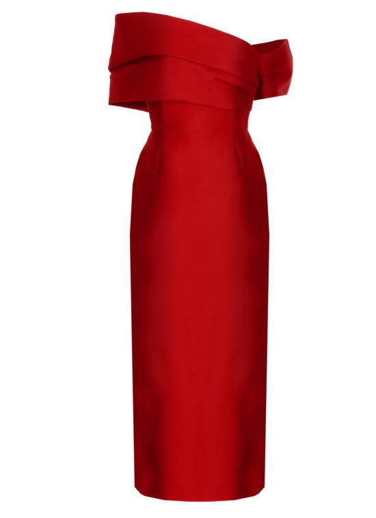 26SS 솔러스런던 미디 원피스 OS46049 RED 113 Red