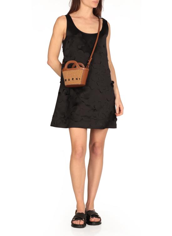 26SS 마르니 레더 & 라피아 트로피컬리아 마이크로백 BMMP0067Q0 P386000M50 Brown - MARNI