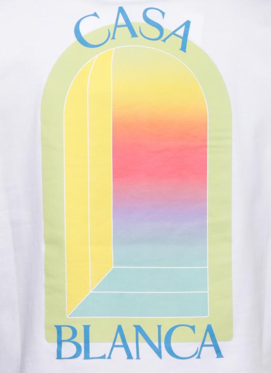 26SS 카사블랑카 반팔 티셔츠 MSP26JTS00113 BRIGHT WHITE JERSEY White - CASABLANCA