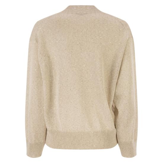 26SS 브루넬로 쿠치넬리 스웨터 MDT746412 BEIGE - BRUNELLO CUCINELLI