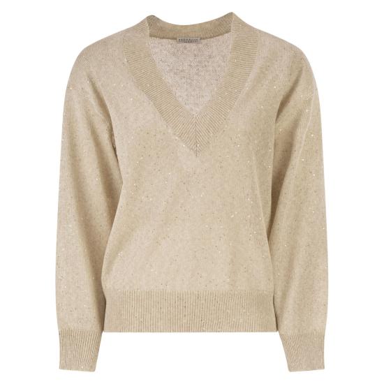 26SS 브루넬로 쿠치넬리 스웨터 MDT746412 BEIGE