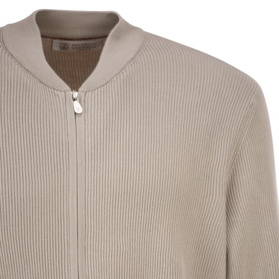 26SS 브루넬로 쿠치넬리 집업 니트 M29400006 BEIGE - BRUNELLO CUCINELLI