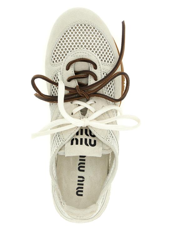 26SS 미우미우 스니커즈 5E589EF0053KU1F0009 White - MIU MIU