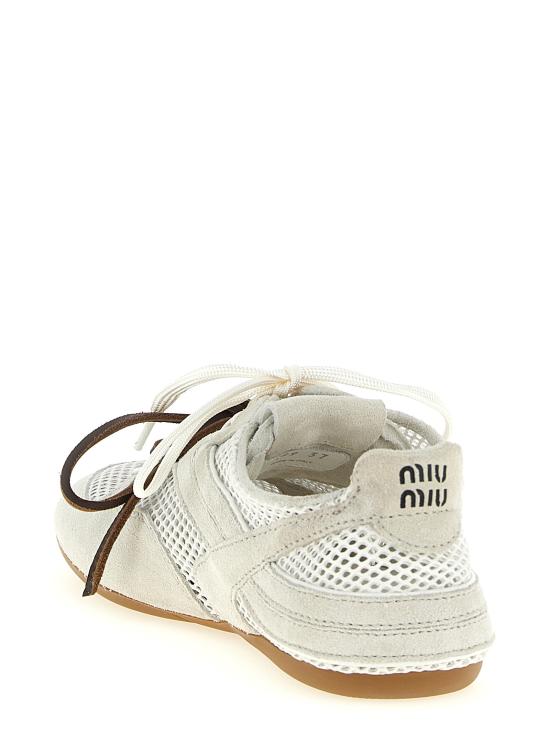 26SS 미우미우 스니커즈 5E589EF0053KU1F0009 White - MIU MIU