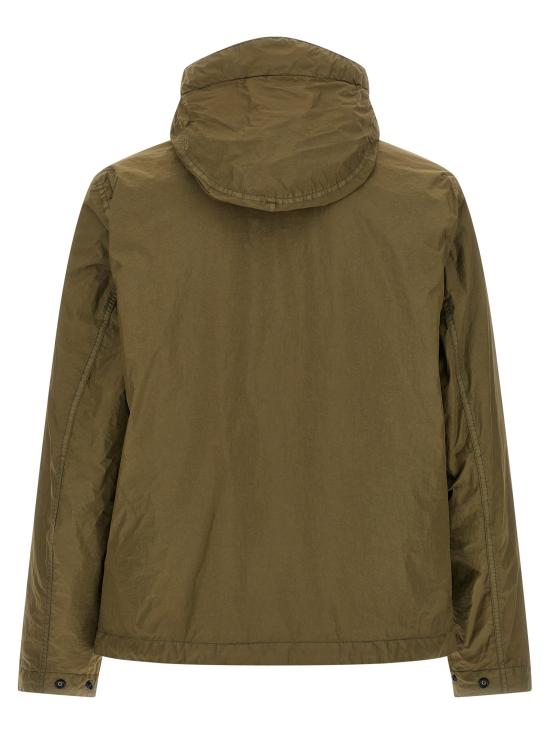 26SS 스톤 아일랜드 크링클 랩스 NY 윈드 레지스턴스 안티 드롭 후드 자켓 L1S154100001S0A23V005G Green - STONE ISLAND