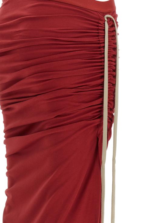 26SS 릭 오웬스 숏 스커트 MU01F8H0289AHD46E Red - RICK OWENS